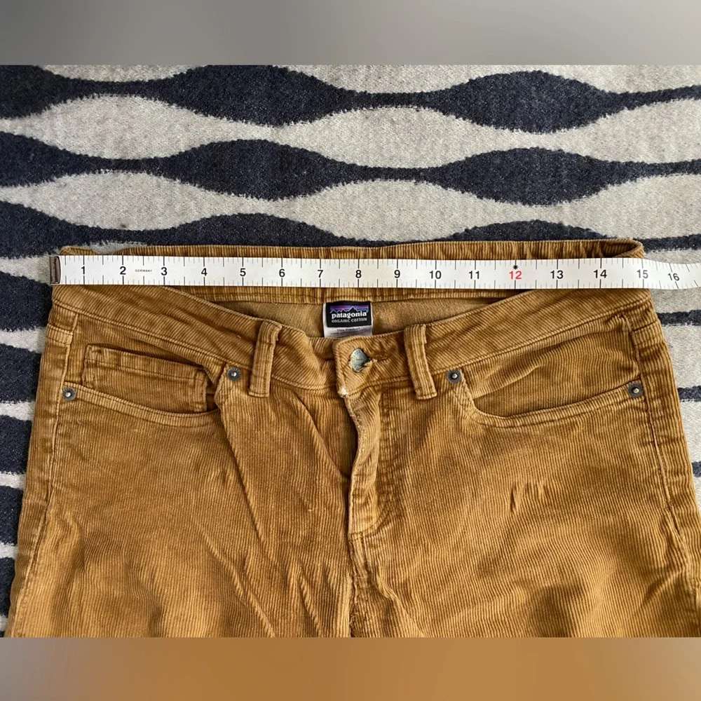 Patagonia Organic Cotton Corduroy Pants Mustard Tan Women's Size 27 - Picture 2 of 13
